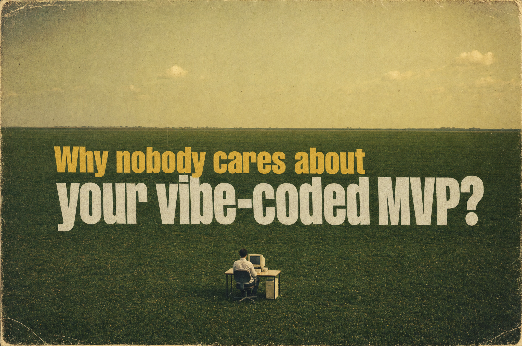 Why nobody cares about your vibe-coded MVP?!